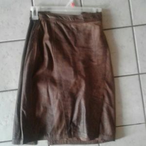 Leather skirt